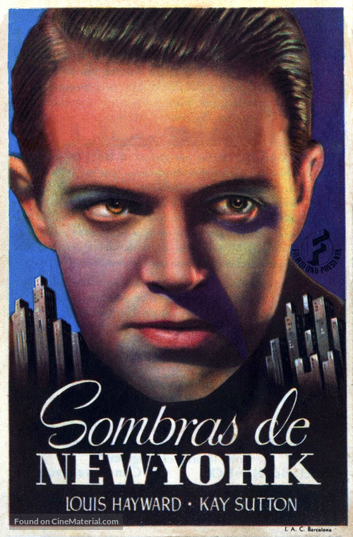 The Saint in New York - Spanish Movie Poster