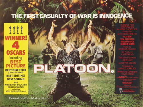 Platoon - British Movie Poster