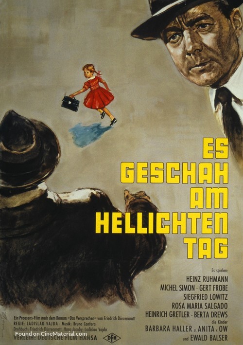 Es geschah am hellichten Tag - German Movie Poster