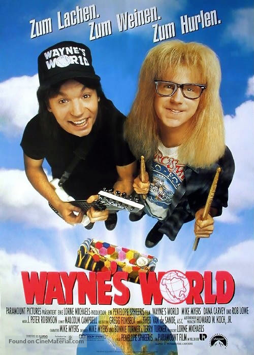 Wayne&#039;s World - German Movie Poster