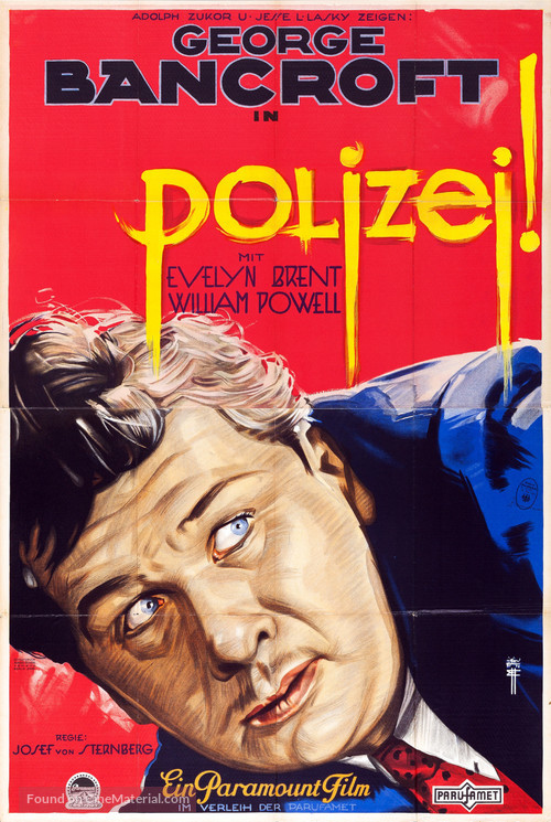 The Dragnet - Belgian Movie Poster