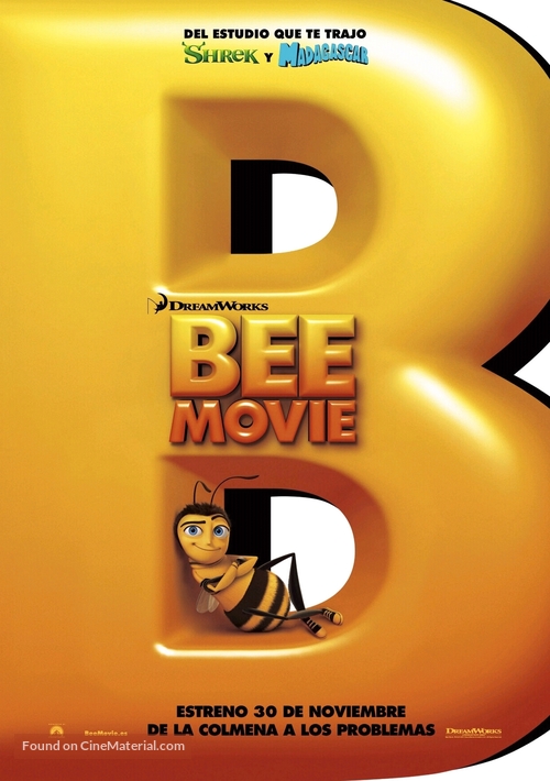 Bee Movie - Spanish Movie Poster