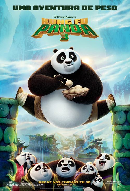Kung Fu Panda 3 - Brazilian Movie Poster