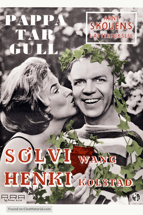 Pappa tar gull - Norwegian Movie Poster