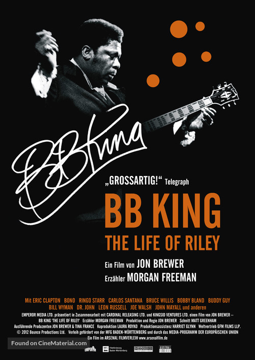 BB King: The Life of Riley - German Movie Poster