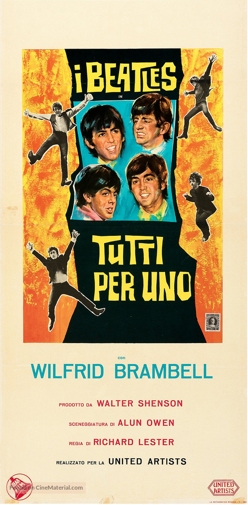 A Hard Day&#039;s Night - Italian Movie Poster