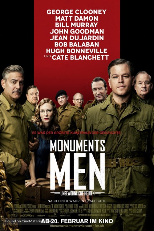 The Monuments Men - Swiss Movie Poster