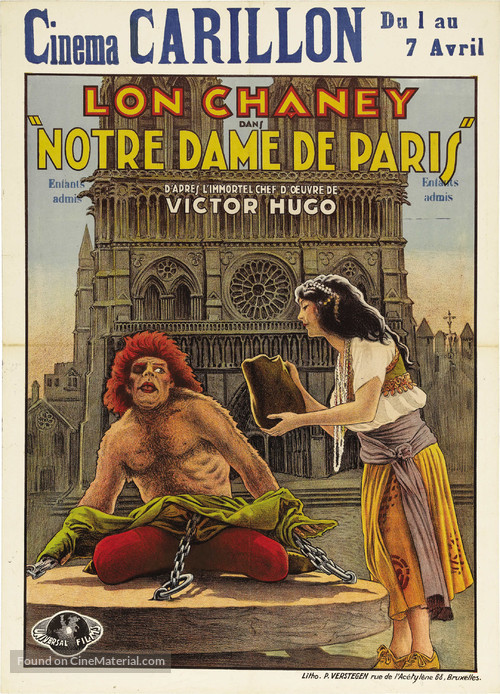 The Hunchback of Notre Dame - Belgian Movie Poster