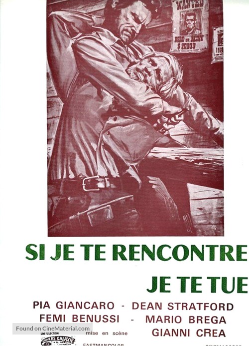 Se t&#039;incontro, t&#039;ammazzo - French Movie Poster