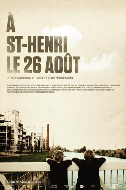 A St-Henri, le 26 aout - Canadian Movie Poster