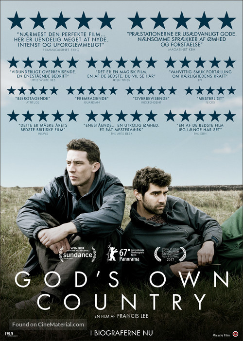 God&#039;s Own Country - Danish Movie Poster