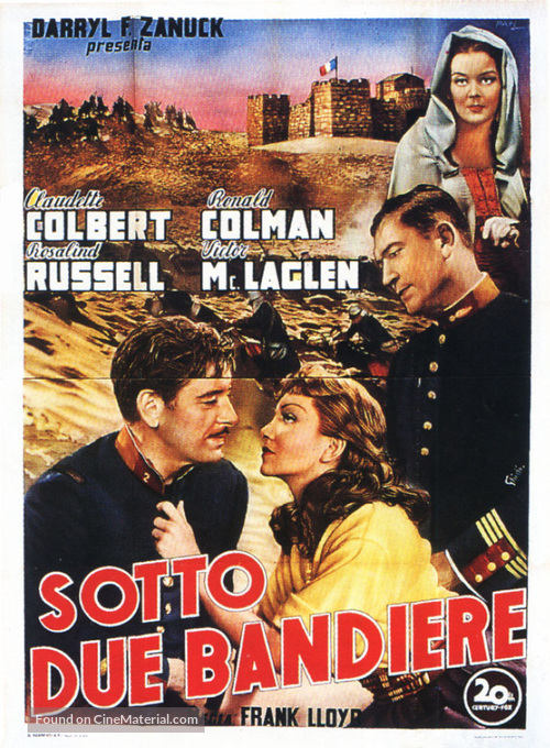 Under Two Flags - Italian Theatrical movie poster