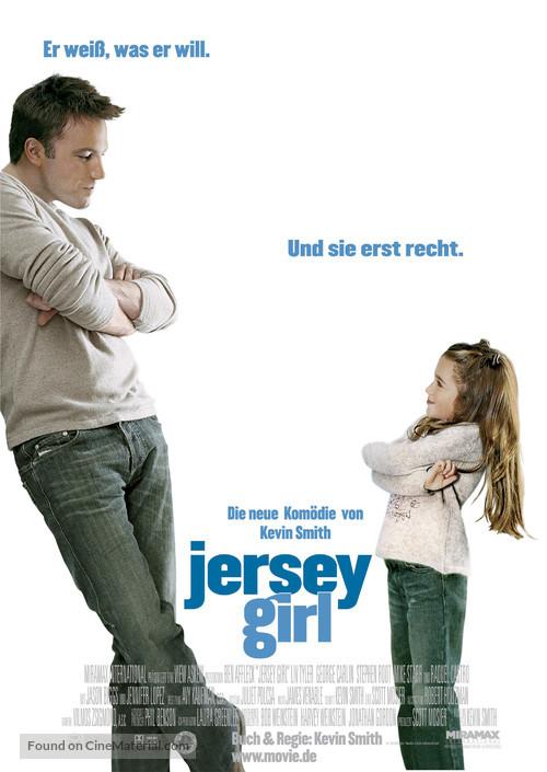 Jersey Girl - German Theatrical movie poster