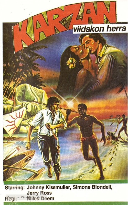 Karzan, il favoloso uomo della jungla - Finnish VHS movie cover