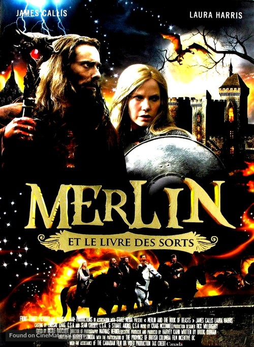 Merlin and the Book of Beasts - French DVD movie cover
