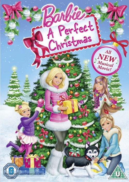 Barbie: A Perfect Christmas - British DVD movie cover