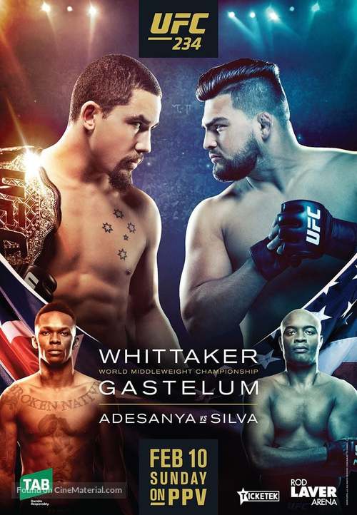 UFC 234: Adesanya vs. Silva - Movie Cover