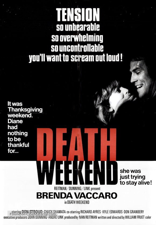 Death Weekend - Canadian Movie Poster