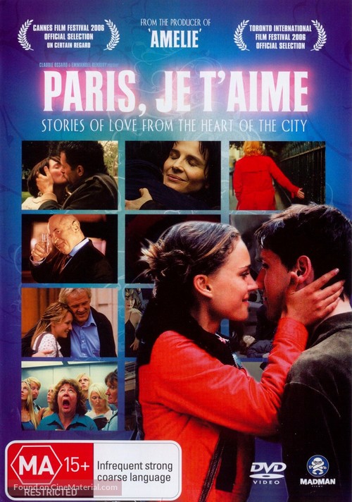 Paris, je t&#039;aime - Australian Movie Cover