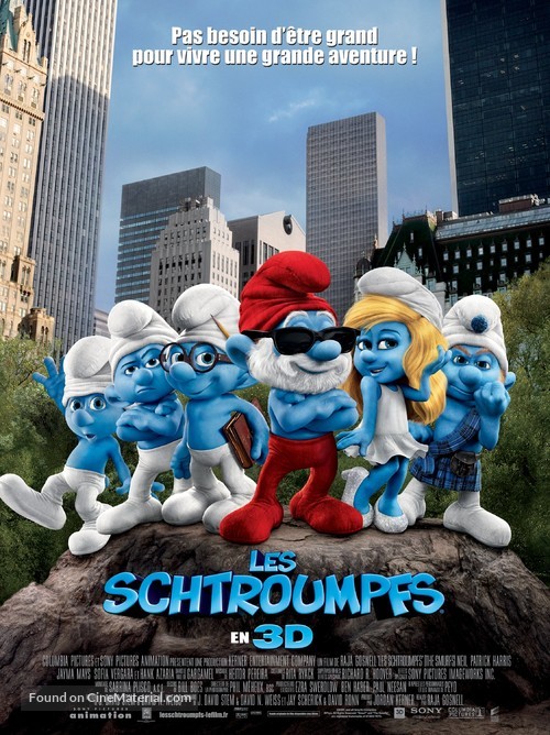 The Smurfs - French Movie Poster
