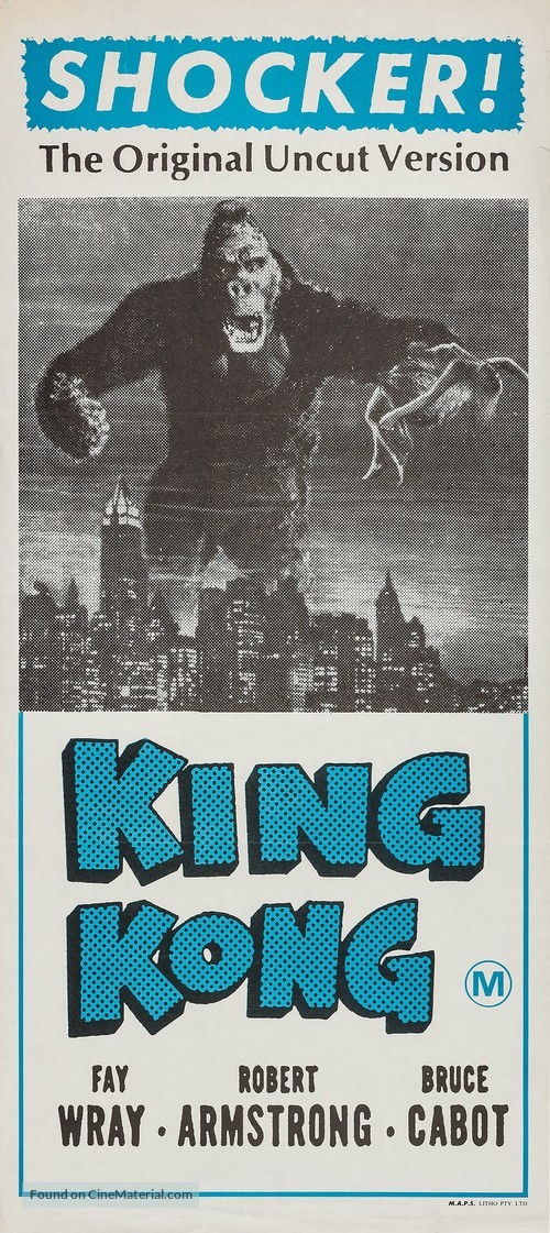 King Kong - Australian Re-release movie poster