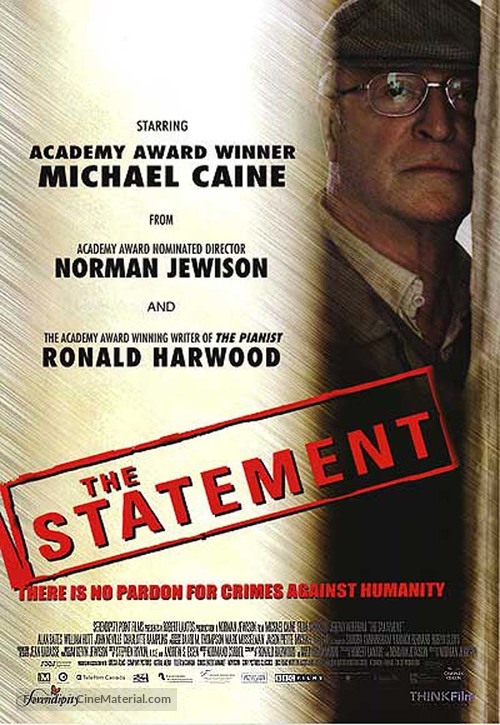 The Statement - Canadian Movie Poster