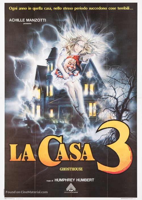 La casa 3 - Ghosthouse - Italian Movie Poster