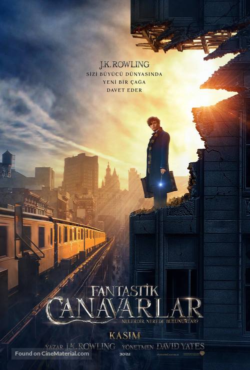 Fantastic Beasts and Where to Find Them - Turkish Movie Poster