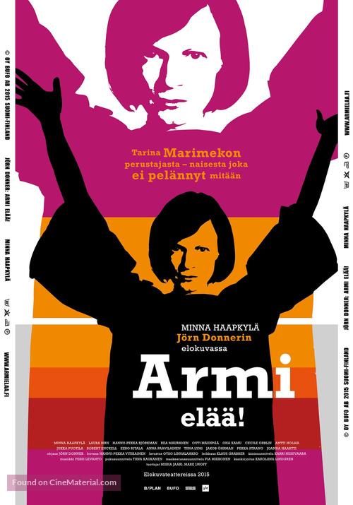 Armi el&auml;&auml;! - Finnish Movie Poster