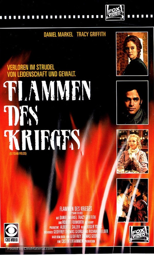 For Love and Glory - German VHS movie cover