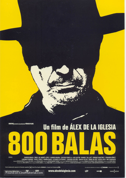 800 balas - Spanish Movie Poster