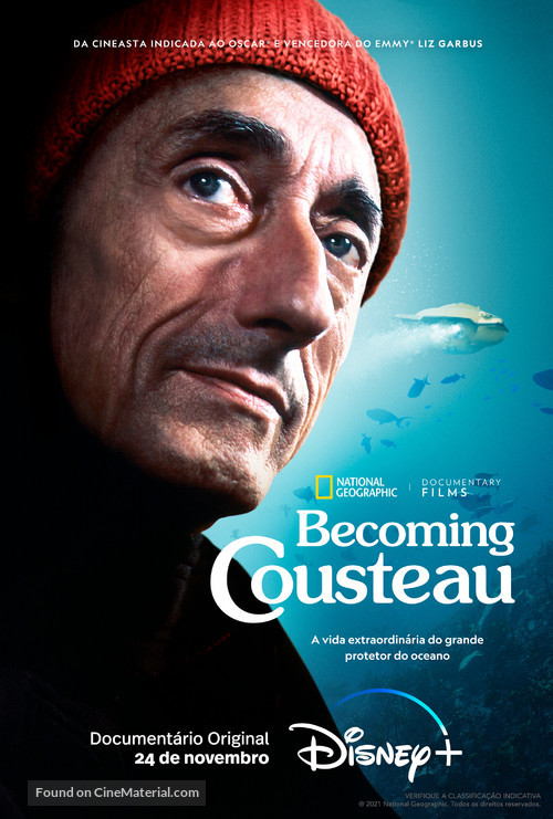 Becoming Cousteau - Brazilian Movie Poster