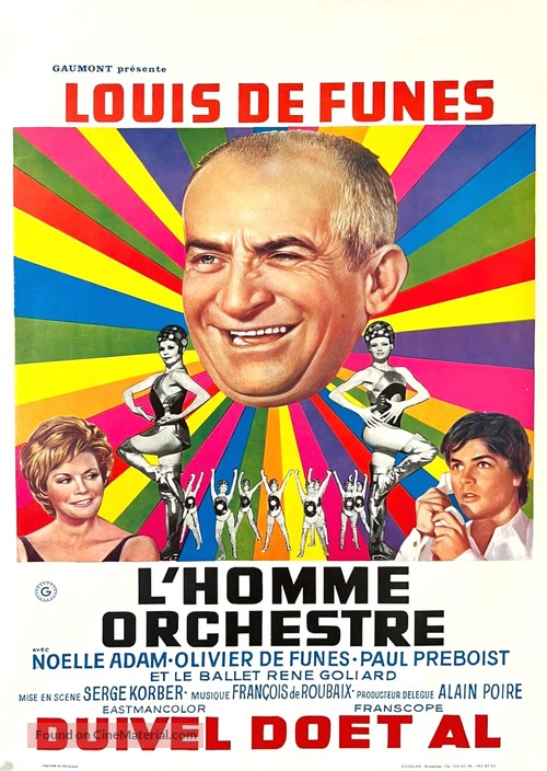 L&#039;homme orchestre - Belgian Movie Poster