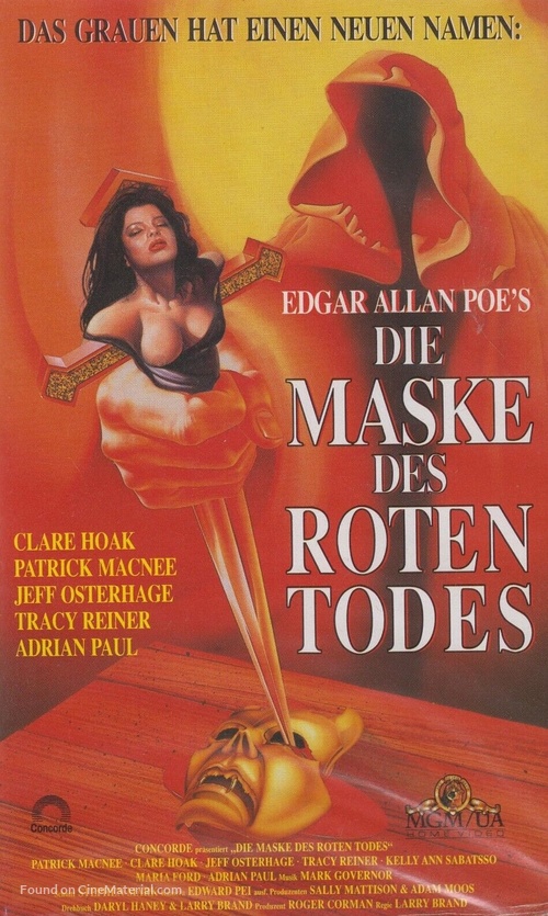 Masque of the Red Death - German VHS movie cover