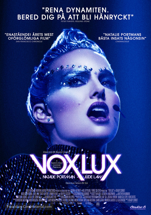 Vox Lux - Swedish Movie Poster