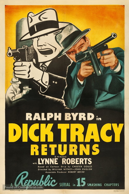 Dick Tracy Returns - Re-release movie poster