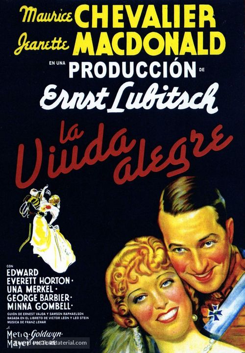 The Merry Widow - Spanish Movie Poster