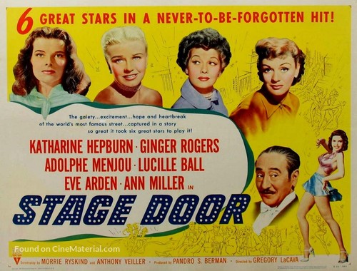 Stage Door - Re-release movie poster