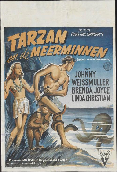 Tarzan and the Mermaids - Dutch Movie Poster