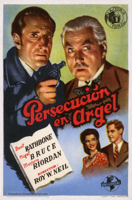 Pursuit to Algiers - Spanish Movie Poster