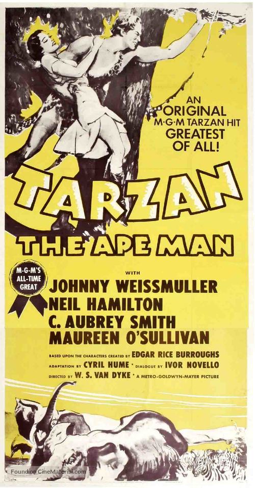Tarzan The Ape Man 1932 Movie Poster
