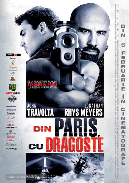 From Paris with Love - Romanian Movie Poster