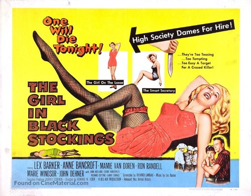 The Girl in Black Stockings - Movie Poster