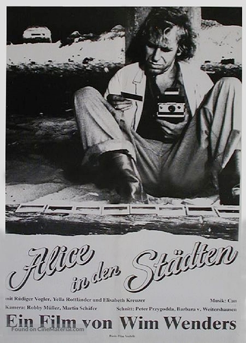Alice in den St&auml;dten - German Movie Poster