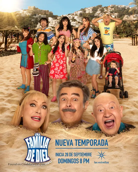 &quot;Una familia de diez&quot; - Mexican Movie Poster