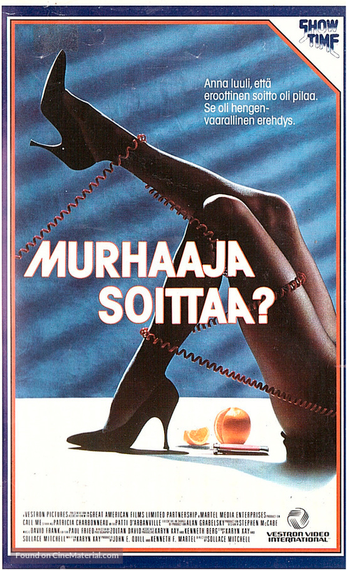 Call Me - Finnish VHS movie cover