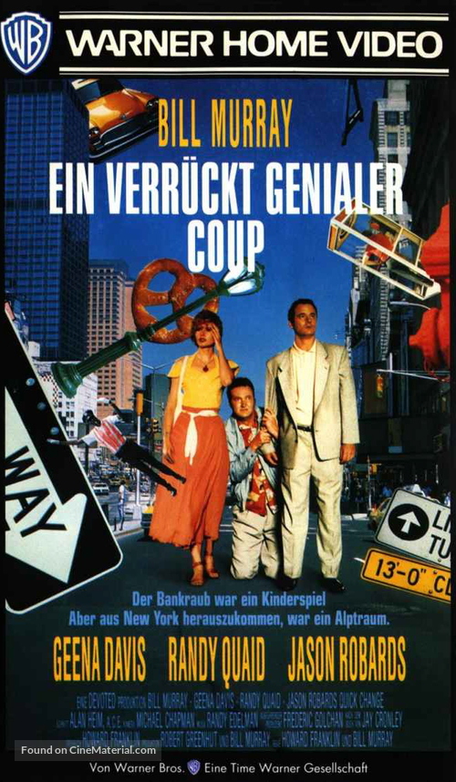 Quick Change - German VHS movie cover