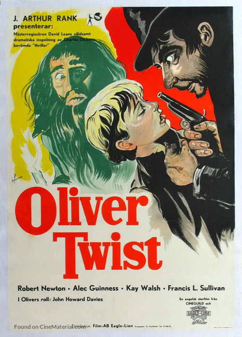 Oliver Twist - Swedish Movie Poster