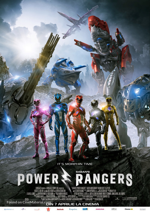 Power Rangers - Romanian Movie Poster