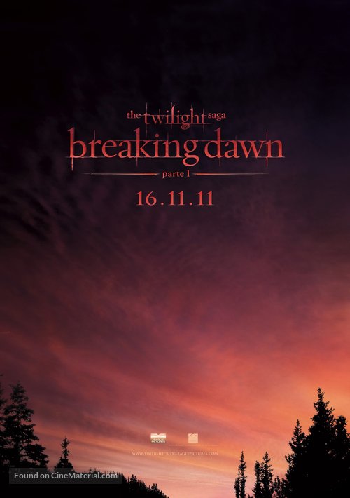 The Twilight Saga: Breaking Dawn - Part 1 - Italian Movie Poster